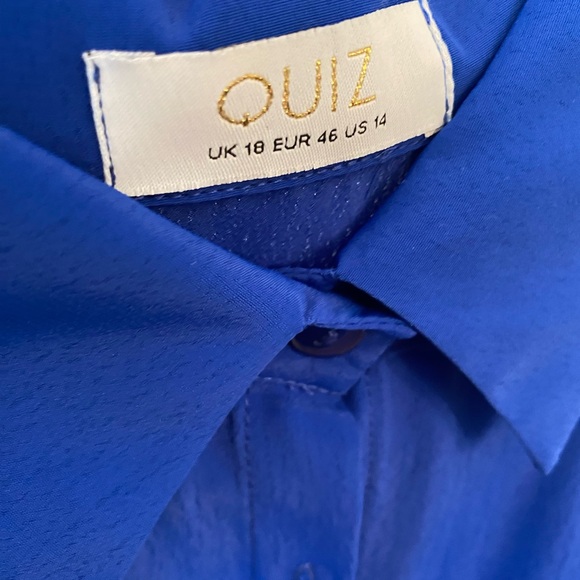 New! You can’t find this type of blue or fit easily!! Cute dress from Quiz - Picture 3 of 5